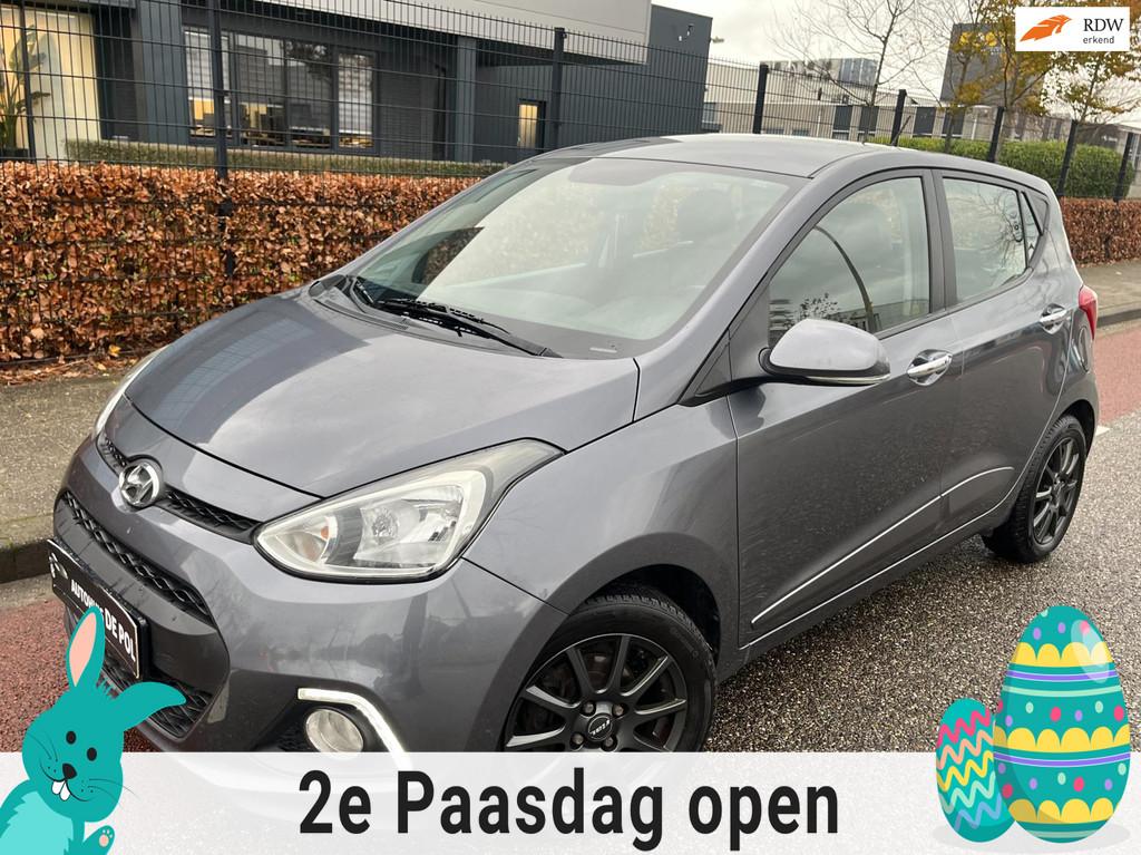 Hyundai I10 1.2i Cruise/Climate-Control Multifunctioneel-Stu, Voorwielaandrijving, Gebruikt, 4 cilinders, Leder en Stof