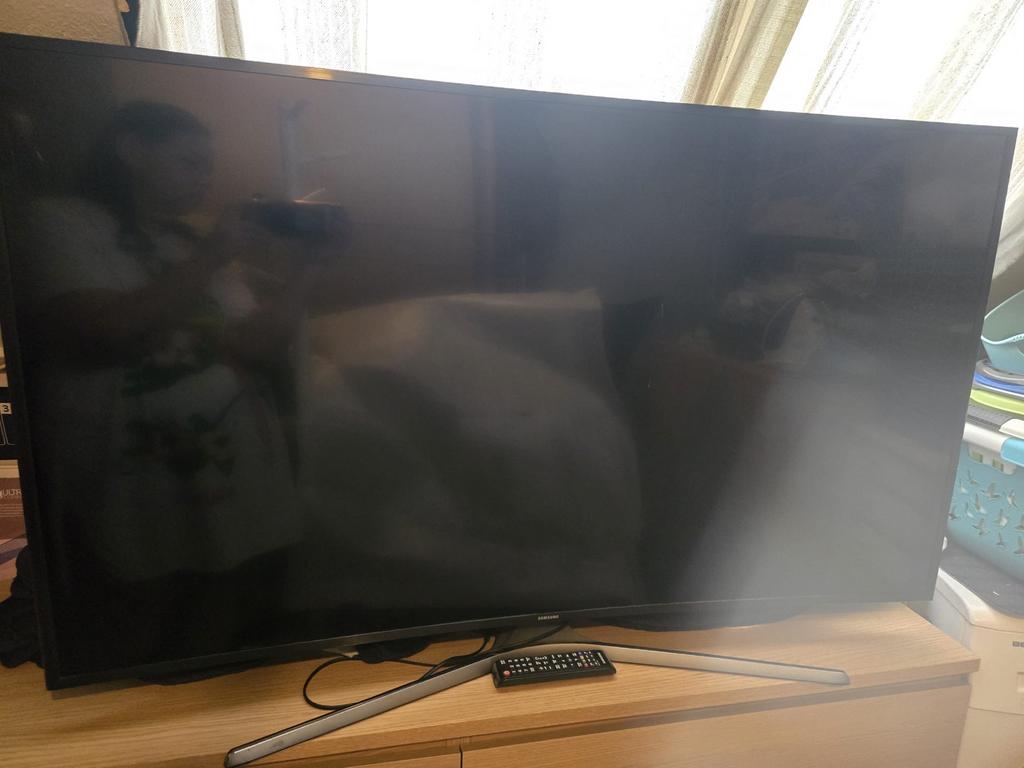 Samsung Curved TV UE55KU6179U - 4K UHD Smart TV, Ophalen, LED, 50 Hz, Zo goed als nieuw