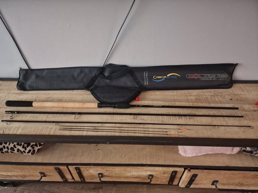 Preston CarbonActive Excel 12' Super Feeder - Nieuwstaat!, Ophalen of Verzenden