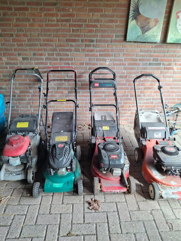 Grasmaaiers, Ophalen, Cirkelmaaier, Gebruikt, Benzine-grasmaaier