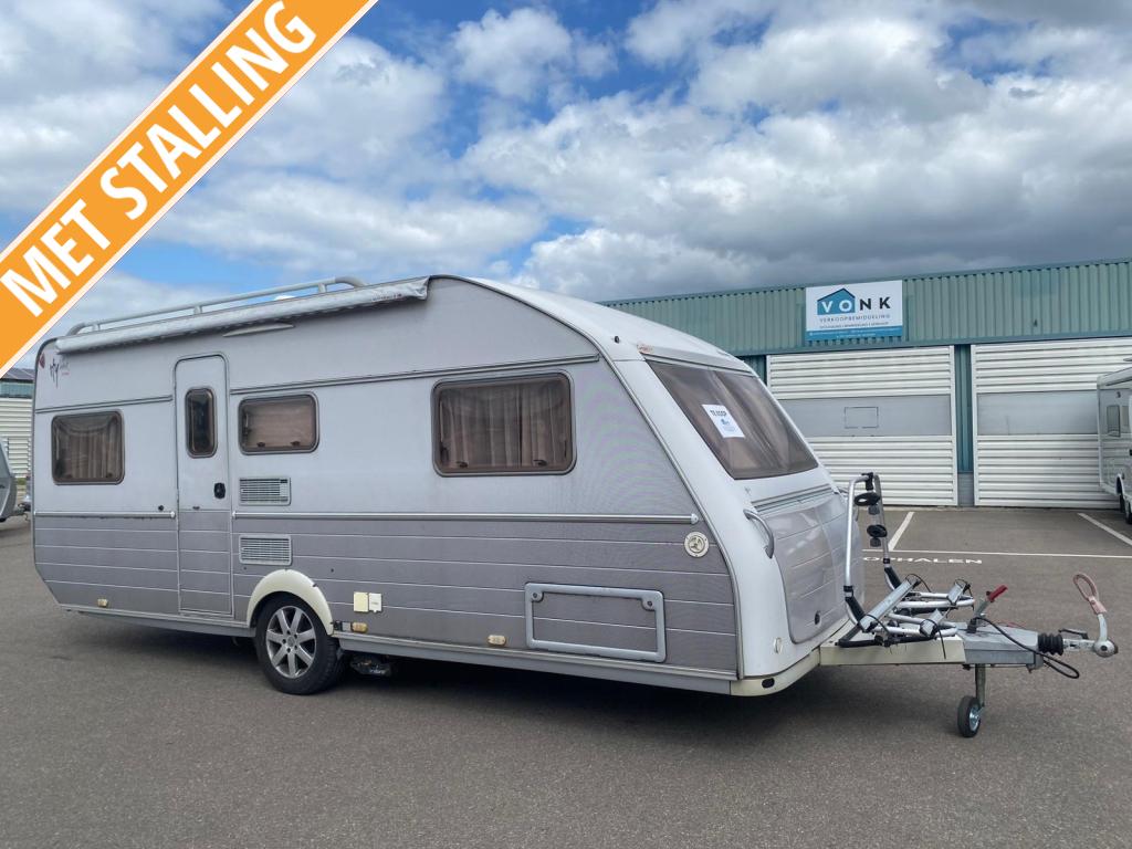 Kip Hyline 53 TDB bj 2004 voortent luifel mover airco, Caravans en Kamperen, Caravans, Rondzit, Kip, Bedrijf, 1250 - 1500 kg