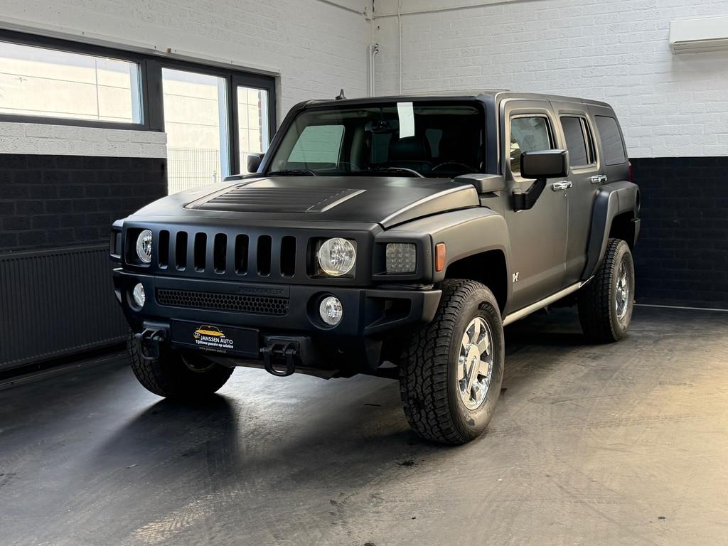 Hummer H3 3.5 Executive | Schuifdak | Navigatie | DAB | Lede, Automaat, Gebruikt, Zwart, Zwart