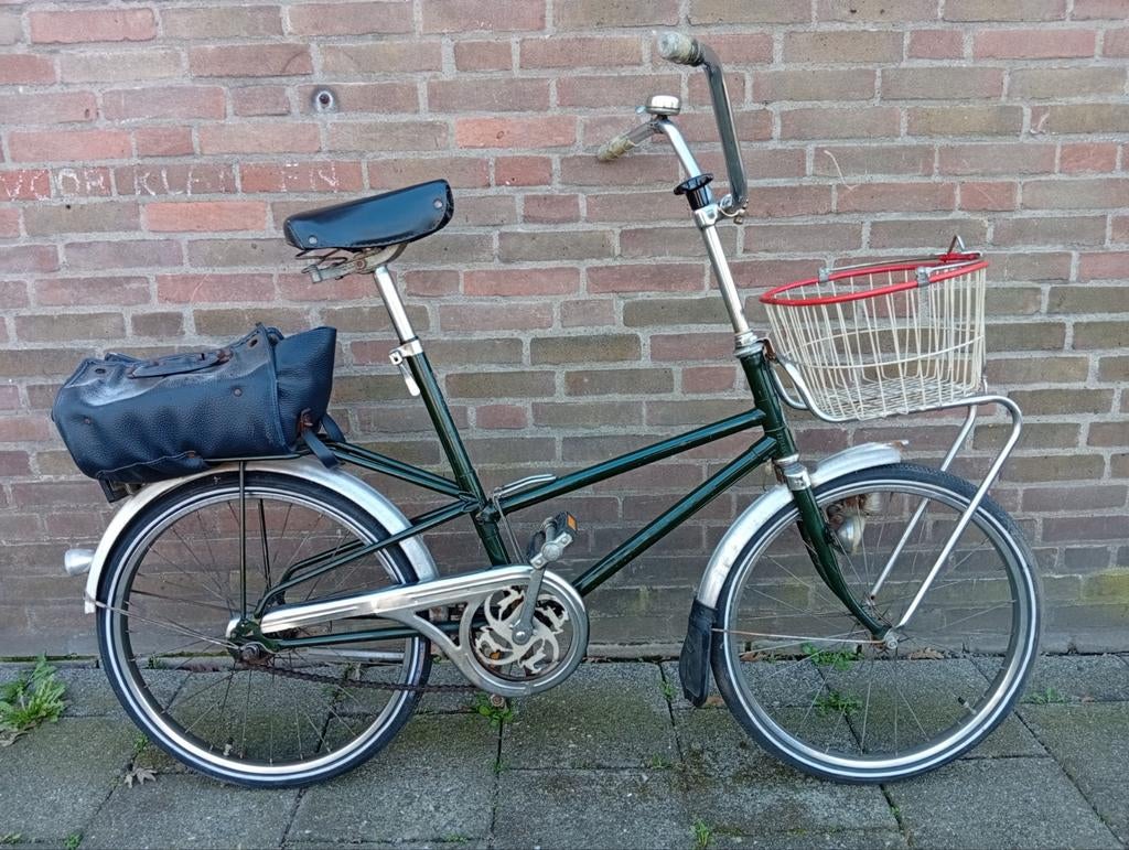 Gazelle Kwikstep deelfiets duomatic 1968, Fietsen en Brommers, Fietsen | Vouwfietsen, Ophalen, 20 inch of meer, Gebruikt, Versnellingen