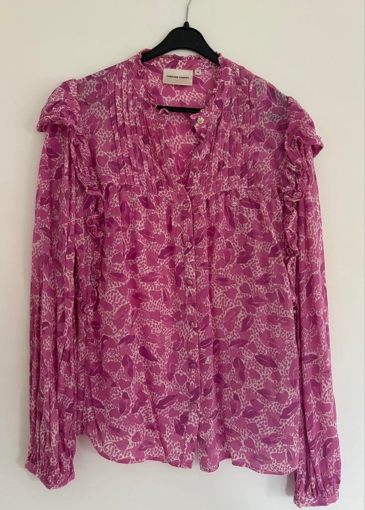 Fabienne Chapot blouse maat 38, Ophalen of Verzenden, Gedragen, Maat 38/40 (M), Paars