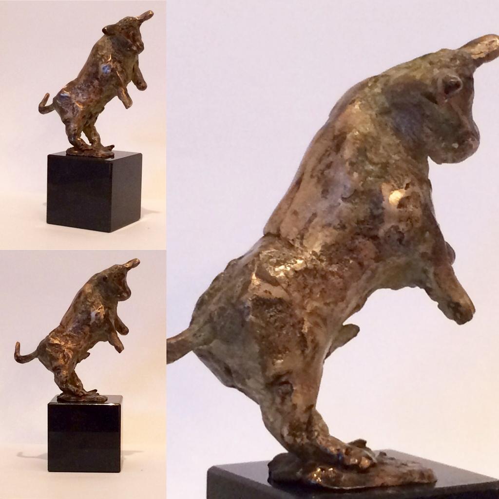 Bronzen sculptuur "Torito" van Ronald van Schepen, Ophalen of Verzenden