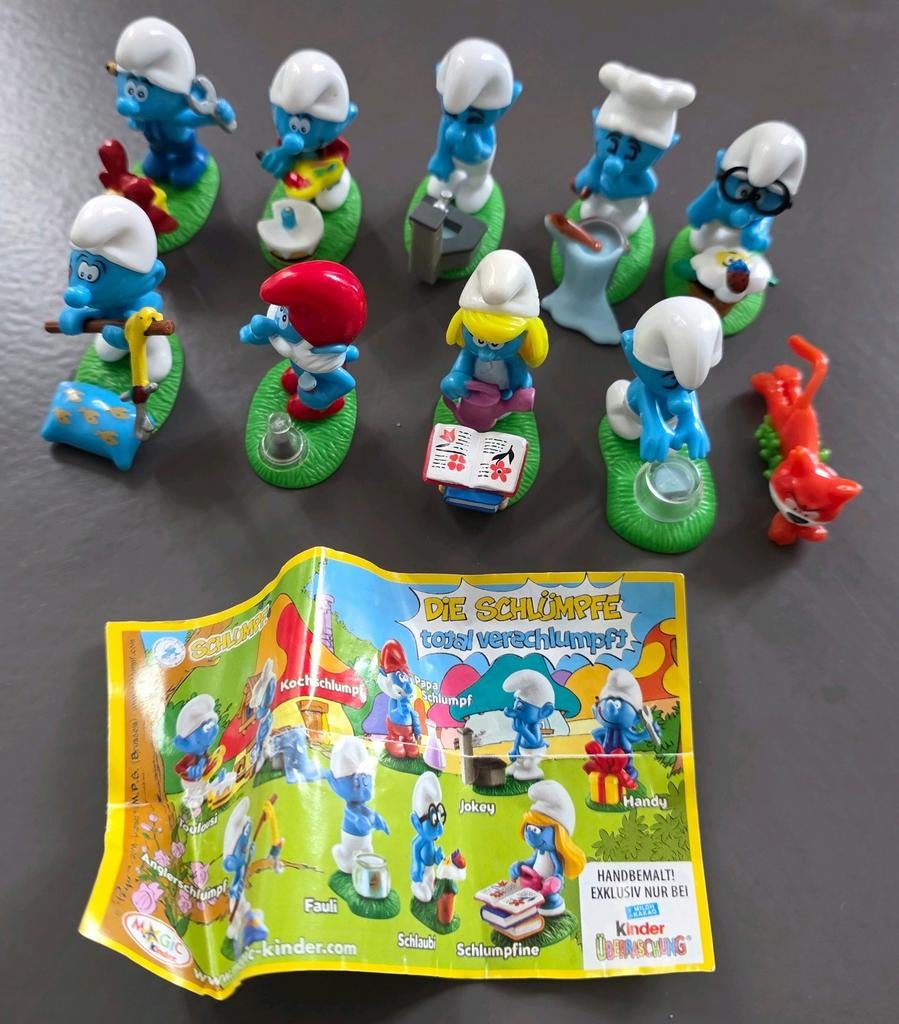 Smurfen Kindersurprise, Verzamelen, Verrassingseieren, Ophalen of Verzenden, Zo goed als nieuw, Hardplasticfiguren