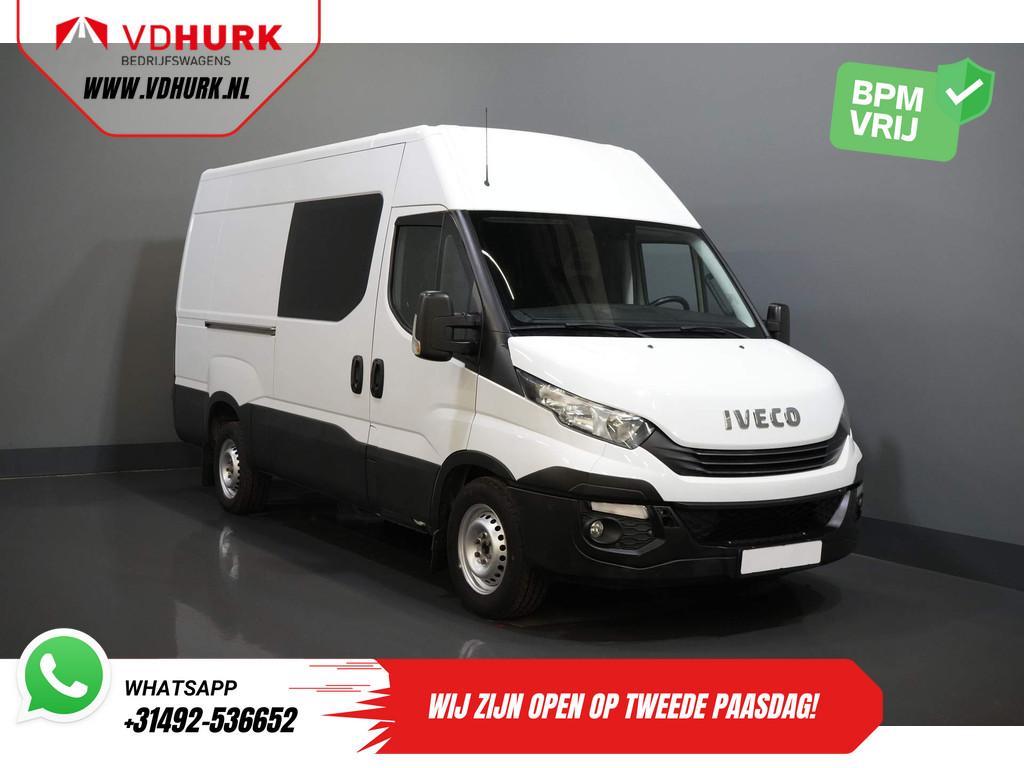Iveco Daily 35S16V 2.3 L3H2 155 pk Aut. DC Dubbel Cabine EXP, Gebruikt, Euro 6, Iveco, Wit