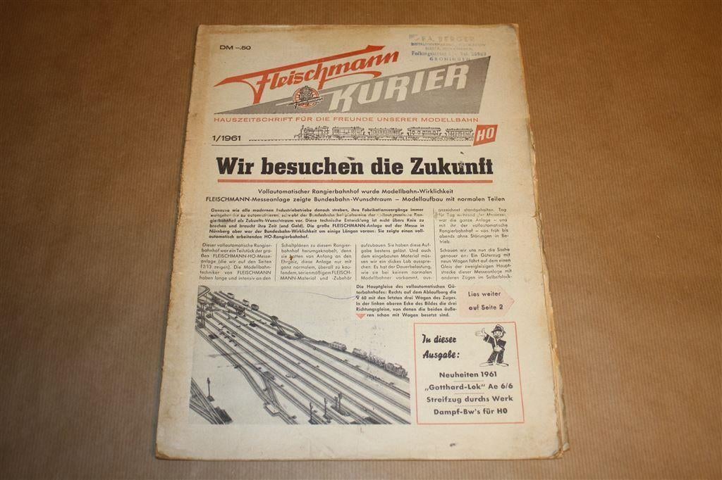 Fleischmann Kurier - Nr. 1 - 1961, Wisselstroom, Gebruikt, Wagon, Ophalen of Verzenden
