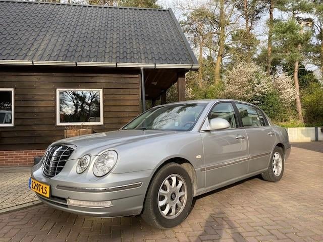 Kia Opirus 3.5 V6 AUT ''05 Zilver/Grijs Top staat Full optio, Auto's, Bedrijf, Opirus, Sedan, Zilver of Grijs