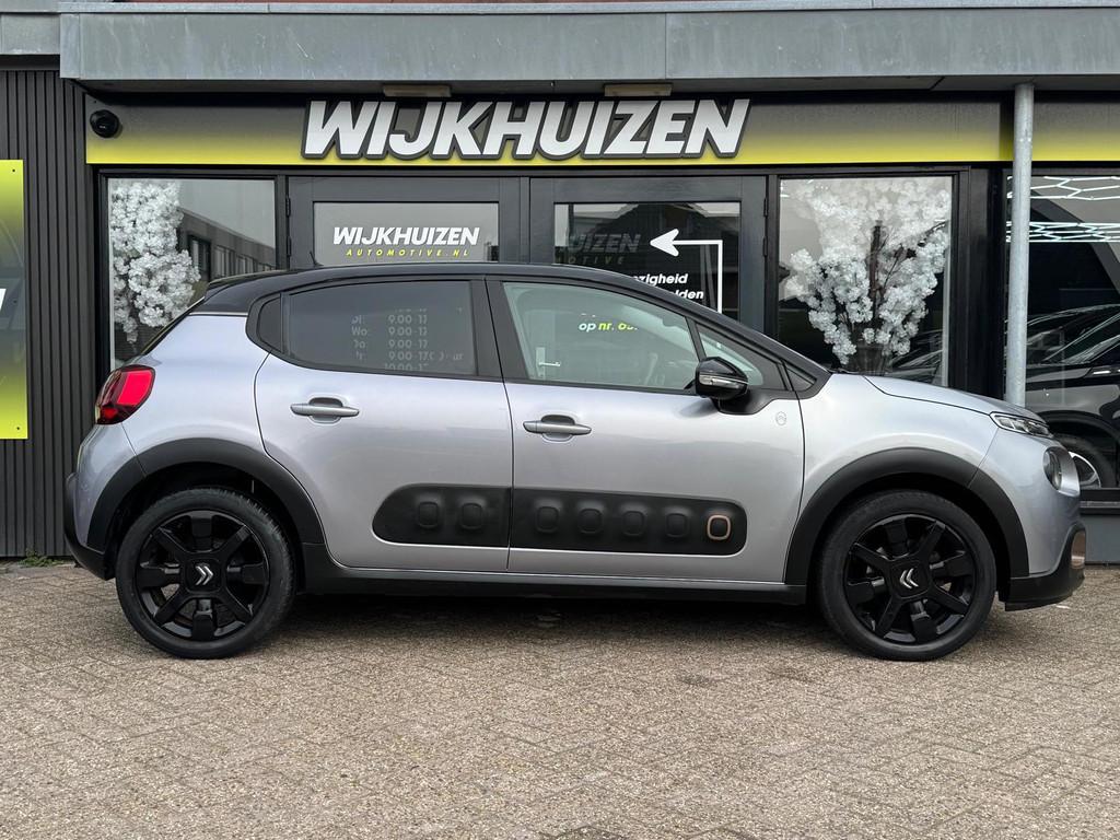 Citroen C3 1.2 PureTech C-Series met Led ! Speciale uitvoeri, Voorwielaandrijving, Gebruikt, Zwart, 1199 cc