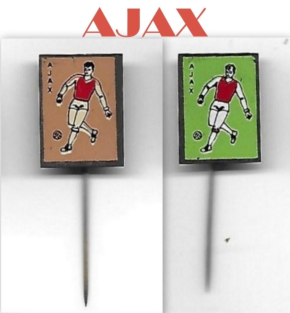 2 Speldjes Voetbalclub Ajax Amsterdam, Verzamelen, Speldjes, Pins en Buttons, Ophalen of Verzenden, Gebruikt, Sport, Speldje of Pin