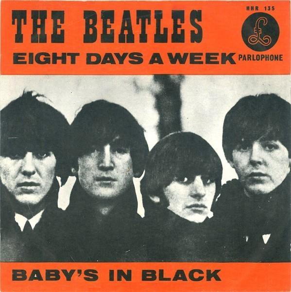 The Beatles - Eight Days A Week / Baby's In Black Single, Ophalen of Verzenden, Gebruikt, Pop