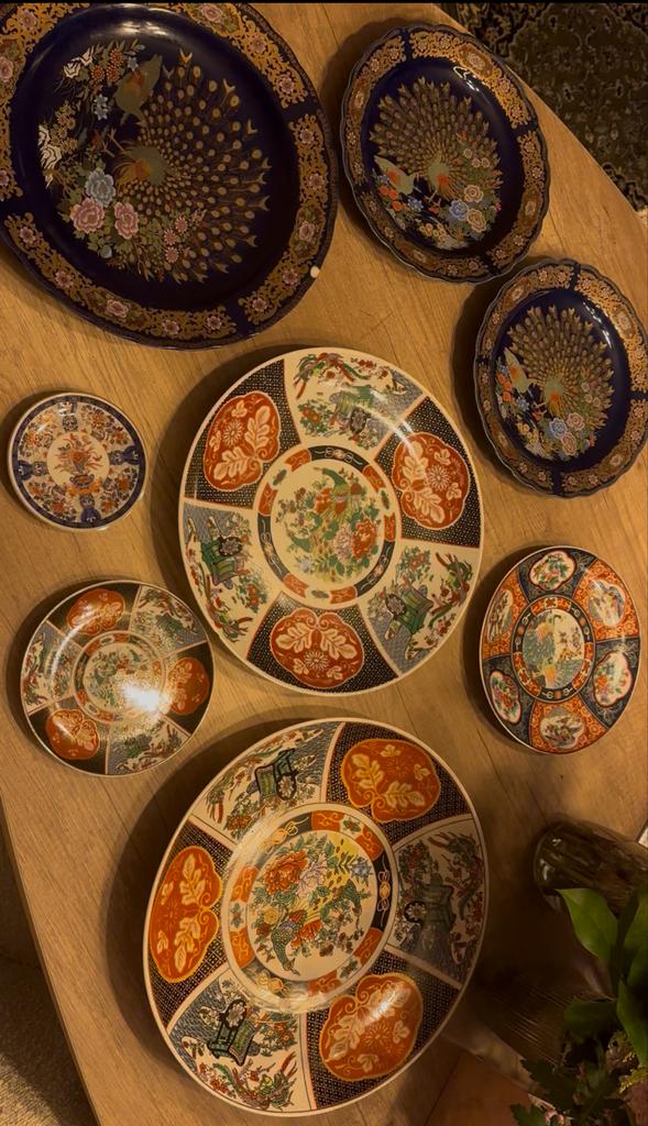 Chinees Porselein wandbord taous bord pauwen, Ophalen of Verzenden