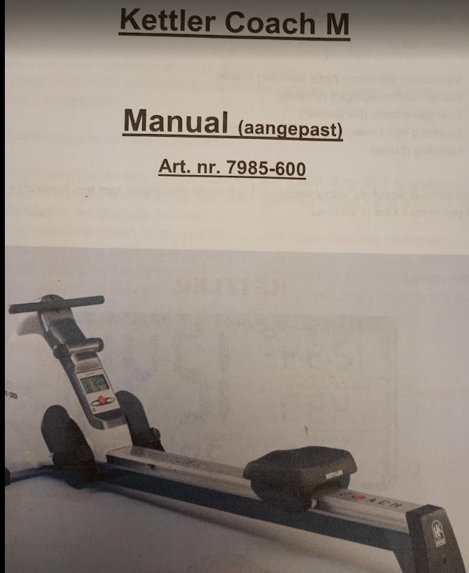 Kettler roeimachine, Ophalen, Overige materialen, Gebruikt, Rug