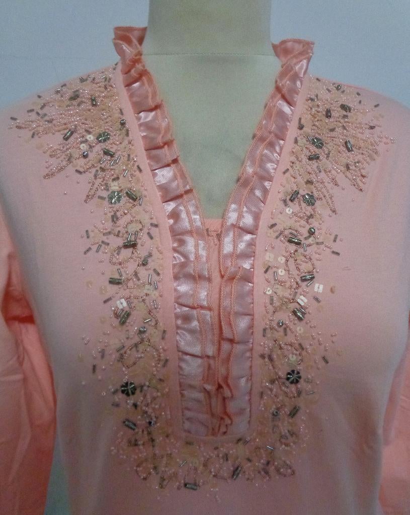 top Edgar vos, Verzenden, Zo goed als nieuw, Lange mouw, Roze