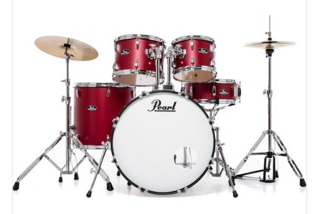 Drumstel Pearl Vision Limited Edition Black Flava, Ophalen, Gebruikt, Pearl