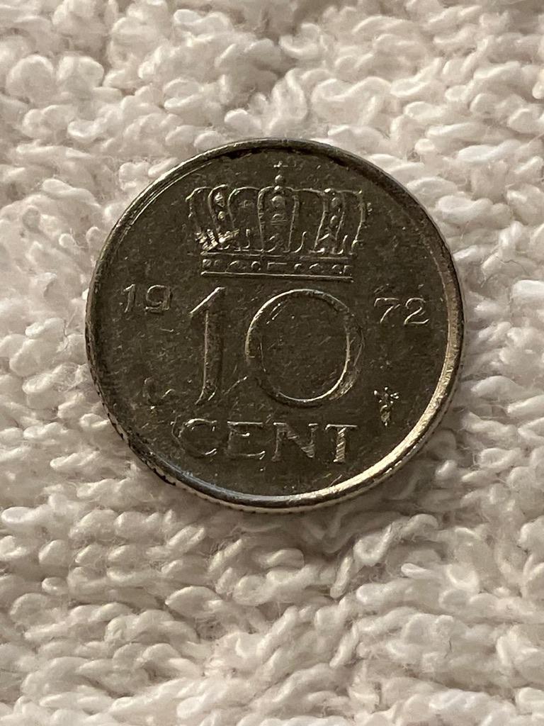 Dubbeltje, Juliana Munt, 10 cent, uit 1972., Postzegels en Munten, Munten | Nederland, Ophalen of Verzenden, Koningin Juliana