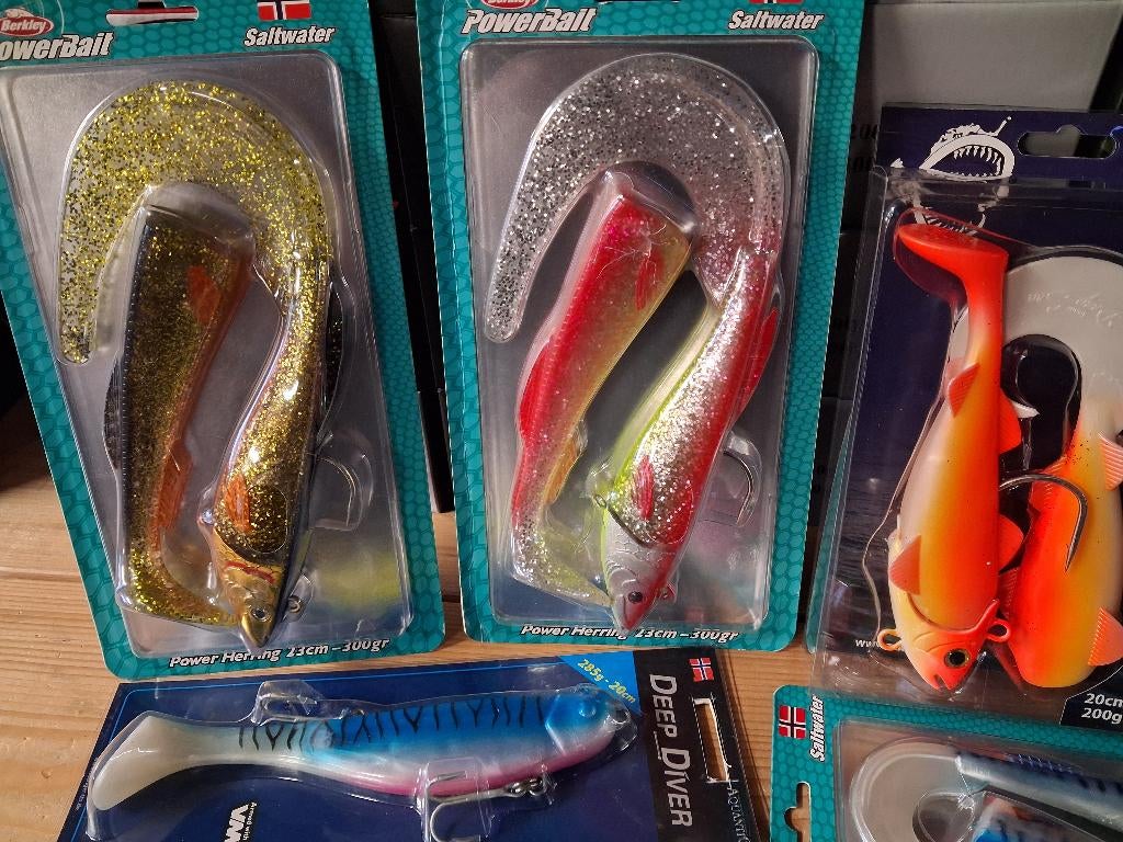 Shad-pakket Norway...160 t/m 300g (Berk./Aquantic/Team Deep), Overige typen, Ophalen of Verzenden, Bodenroderweg, Aquantic