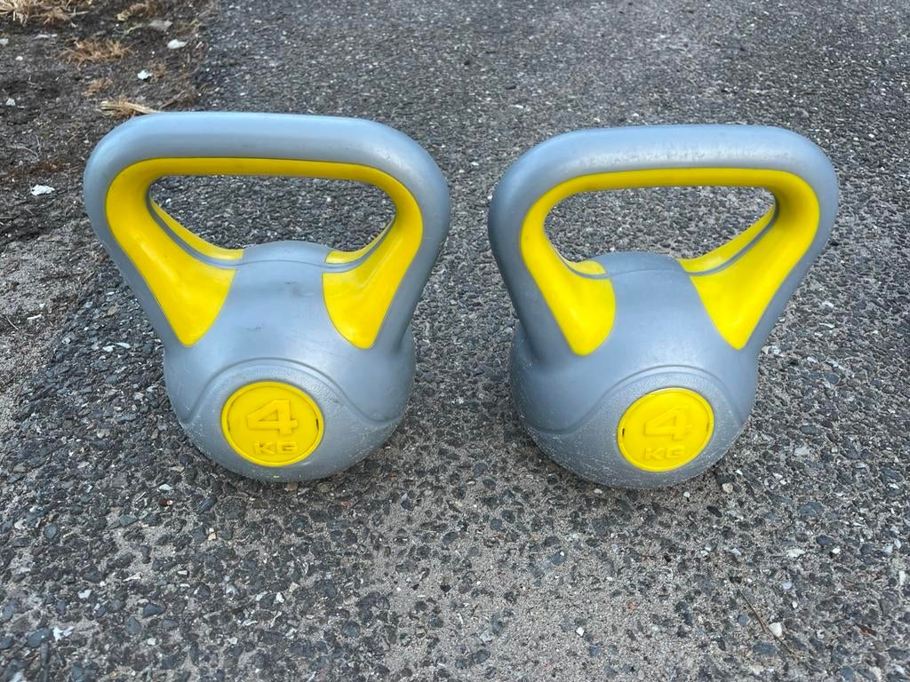 2 x 4 kg kettlebells kettlebell gewichten, Gewichten, Ophalen of Verzenden, Kettlebell, 2 x 4 kg