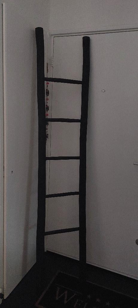 handdoekrek of kledenrek van echte boompalen, zwart, Ophalen, Zo goed als nieuw, Overige typen, Handgemaakt