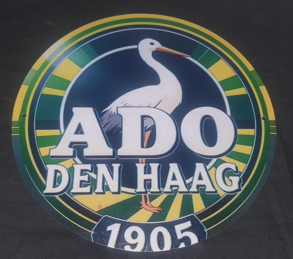 wandbord van ADO Den Haag. Perfect voor de man cave, Ophalen of Verzenden, Nieuw, Overige binnenlandse clubs, Overige typen