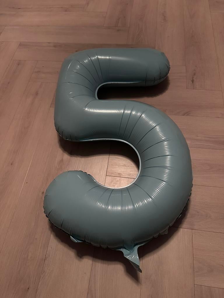 Opblaasbare ballon “5”, Ophalen, Zo goed als nieuw, Versiering, Verjaardag