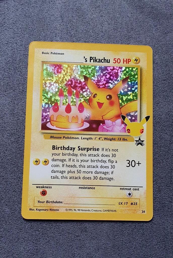 Birthday Pikachu #24 promo, Ophalen