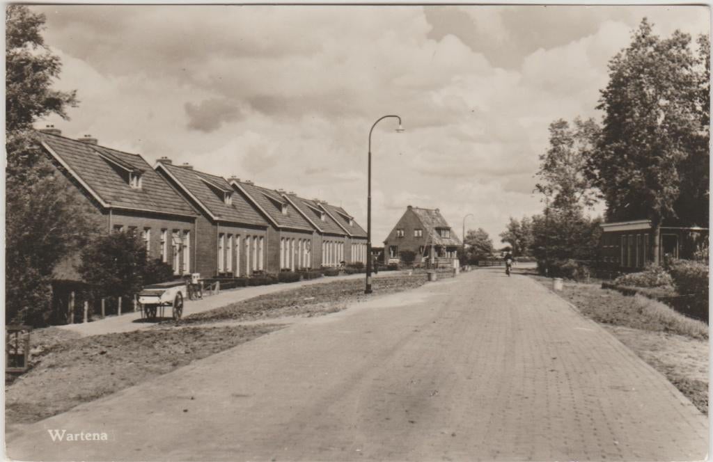 1958 wartena dorpsgezicht kar, Ophalen of Verzenden, 1940 tot 1960, Ongelopen, Friesland