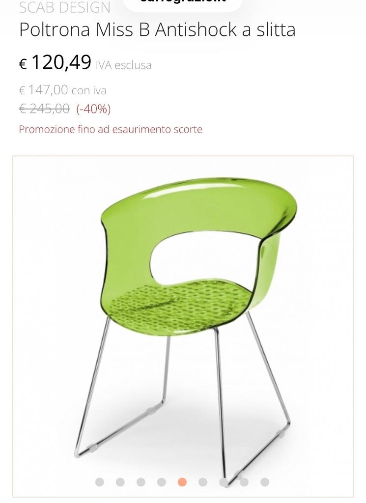 Kunststof perspex plexiglas stoelen, Scab Design,  Battaglia, Huis en Inrichting, Stoelen, Zo goed als nieuw, Vier, Kunststof