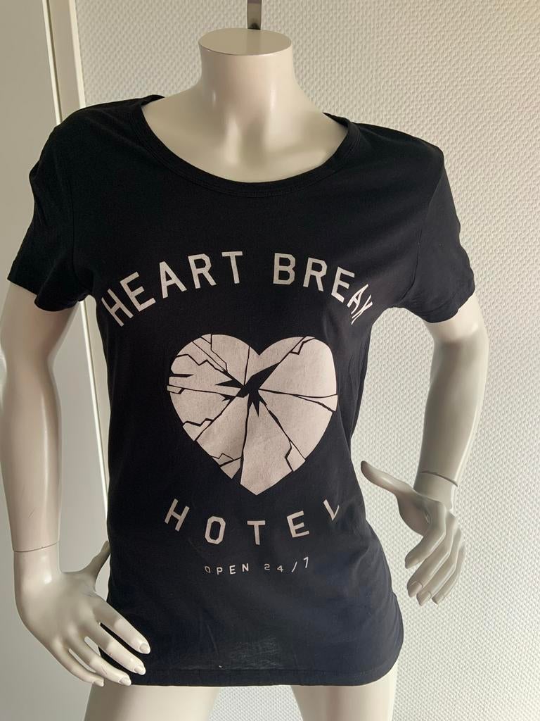 Zoe karssen shirt met leuke opdruk maat s, Zwart, Ophalen of Verzenden, Zo goed als nieuw, Korte mouw