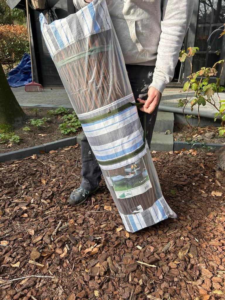 Nieuwe rieten mat 5m x 1m - Nature Gardening, Ophalen, Overige materialen, 1 tot 2 meter, Nieuw