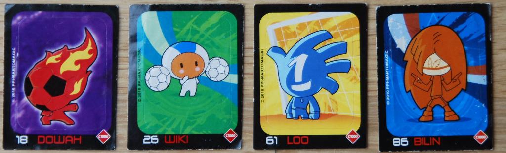 4 Stickers Voetbal Gogo's, Ophalen of Verzenden, Nieuw, Overige typen