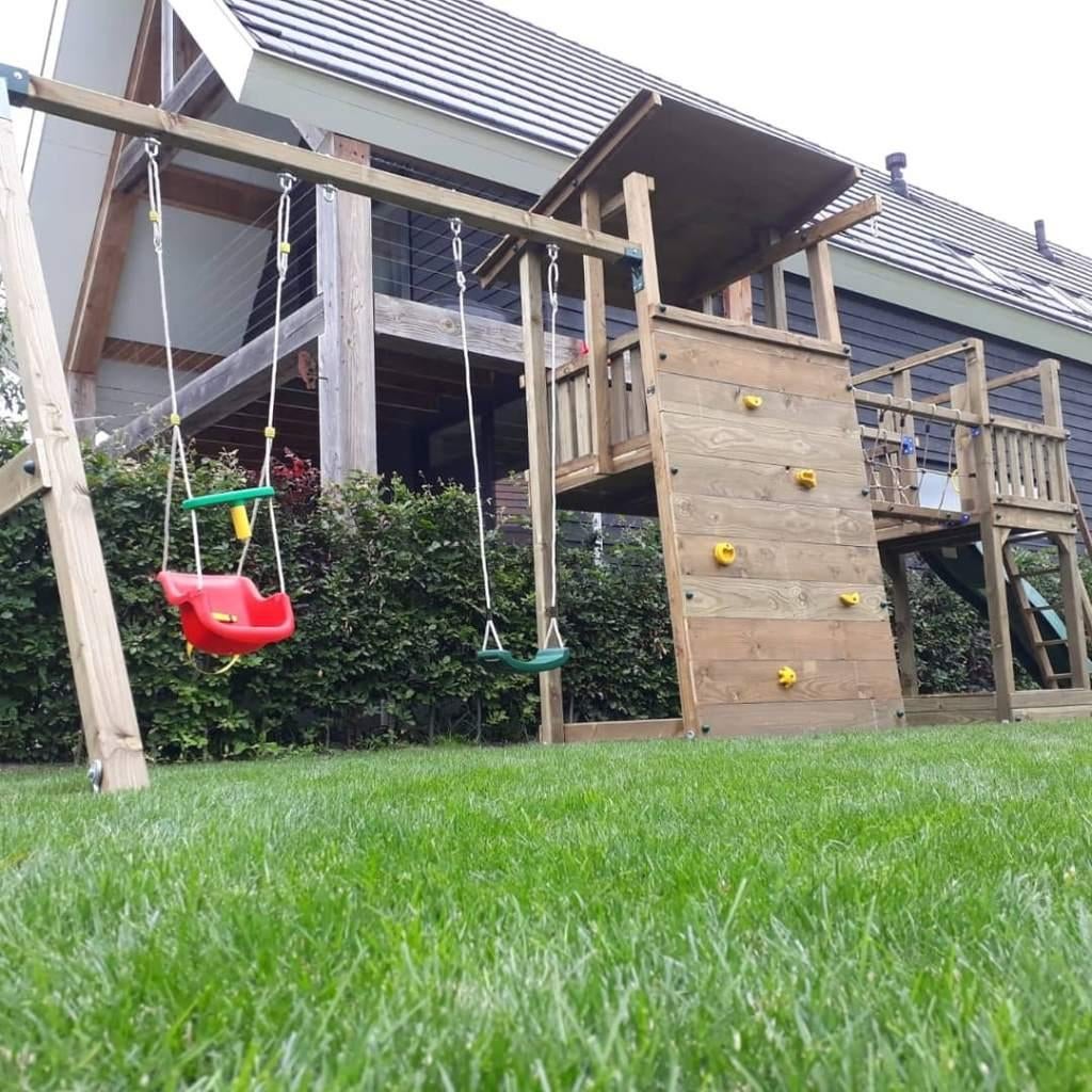 PIRATENTOREN met LOOPBRUG speelhuis klimtoren speeltoestel, Ophalen, Nieuw, Schommel, Aanbouwonderdeel