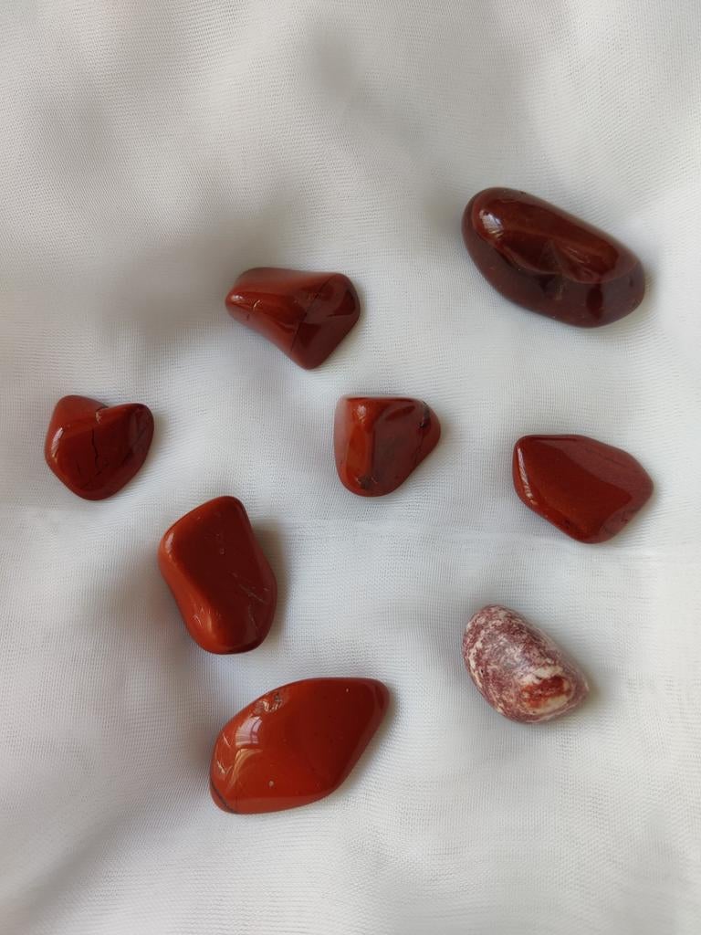 Lotje Jaspis trommel stenen, Ophalen of Verzenden