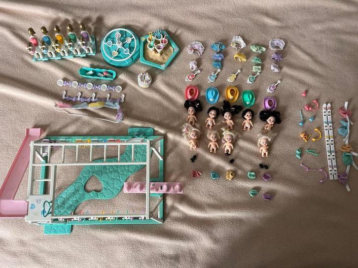 Quints poppen van het merk Tyco vintage speelgoed, Ophalen, Gebruikt