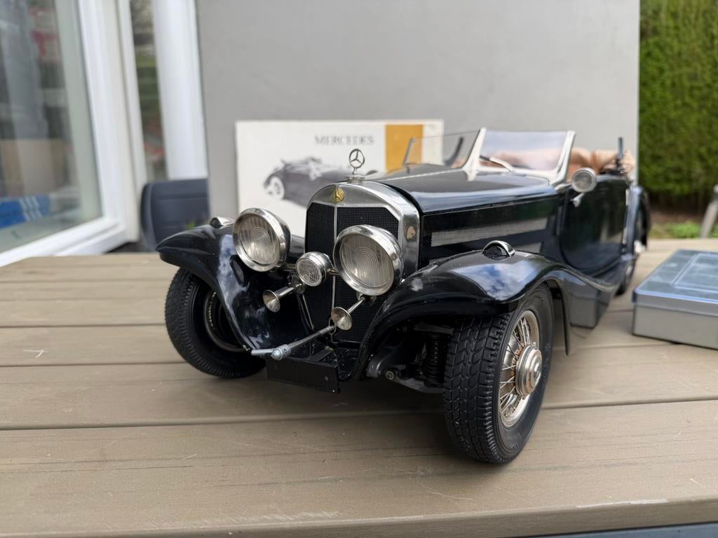 POCHER MERCEDES 500 K-AK CABRIOLET ZWART, Hobby en Vrije tijd, Modelbouw | Auto's en Voertuigen, Auto, Groter dan 1:32, Zo goed als nieuw