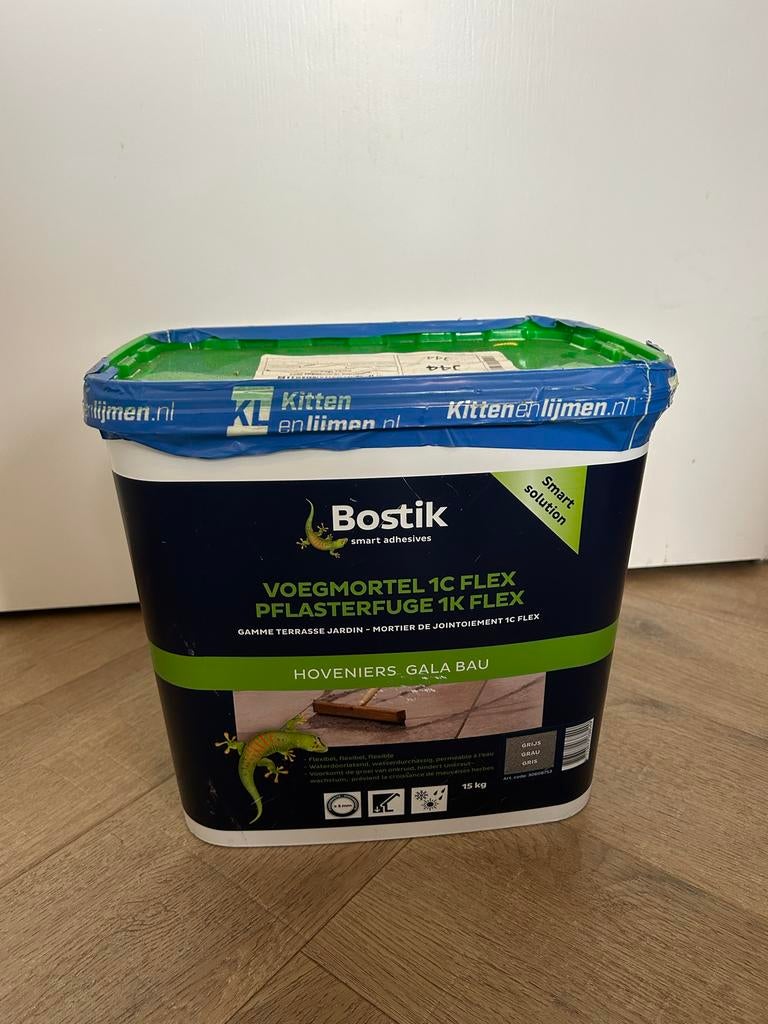 Bostik Voegmortel 1C Flex Zwart/Grijs 15kg, Ophalen of Verzenden, Nieuw, Overige materialen, Overige typen