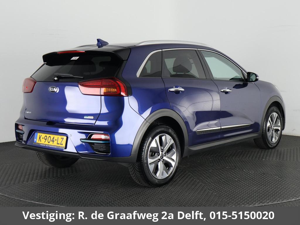 Kia e-Niro DynamicPlusLine 64 kWh SOH 100% | 450 km actierad, Stof, Gebruikt, Blauw, 64 kWh