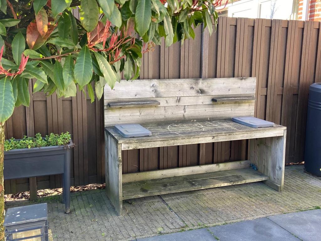 Houten Zandtafel / Speeltafel voor Buiten, Kinderen en Baby's, Speelgoed | Buiten | Zandbakken, Ophalen, Gebruikt