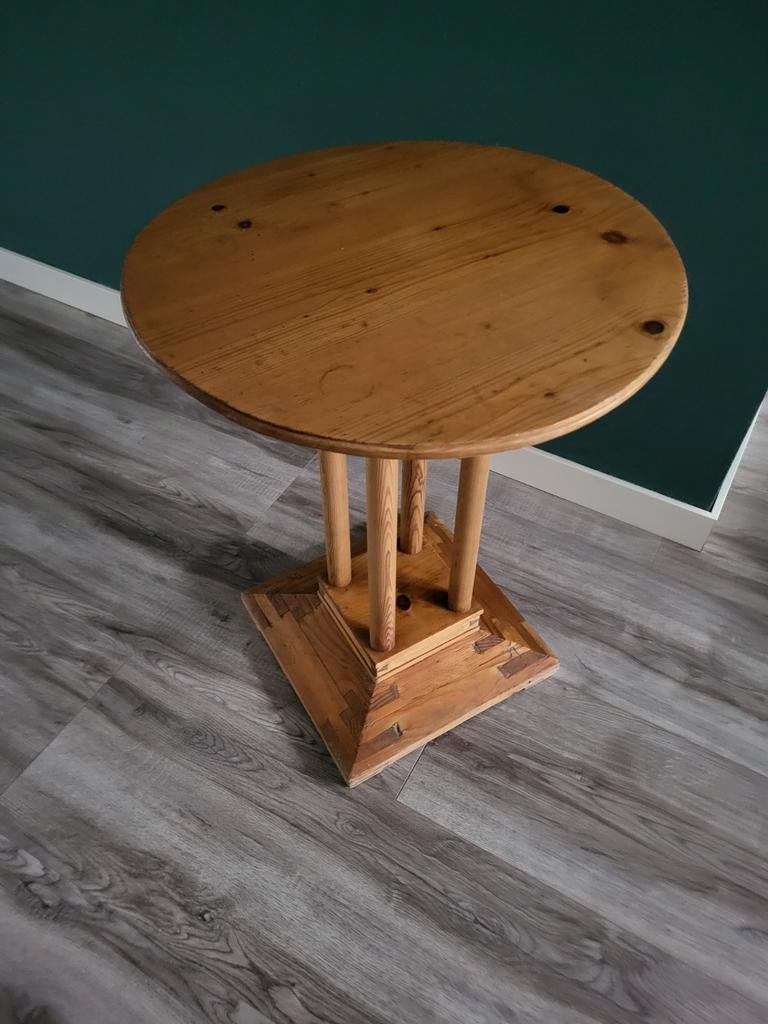 Tafeltje van oud grenen, Huis en Inrichting, Tafels | Statafels, Ophalen, Gebruikt