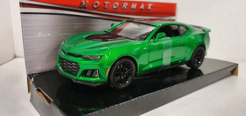 Chevrolet Camaro ZL1 Groen metallic 2017 1:24, Ophalen of Verzenden, Nieuw, Auto, Motormax