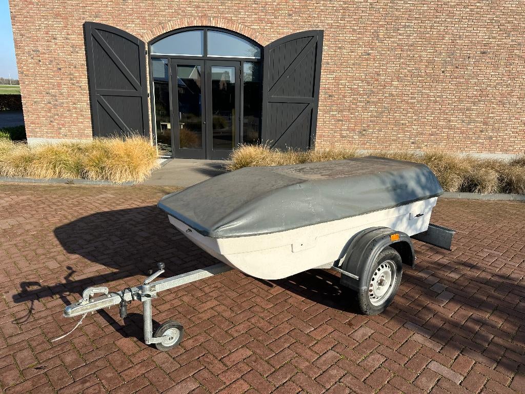 Aanhanger én boot in één! - De enige in Nederland, Ophalen, Zo goed als nieuw