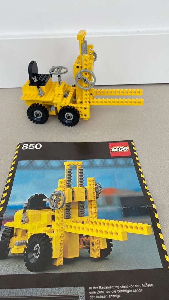 Lego 850 Technic Heftruck, Ophalen of Verzenden, Zo goed als nieuw