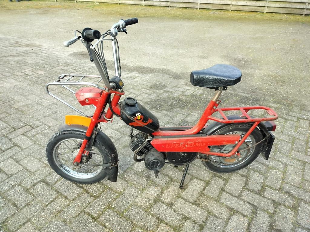 Batavus brommer oldtimer blauw kenteken nl bromfiets, Ophalen, Batavus