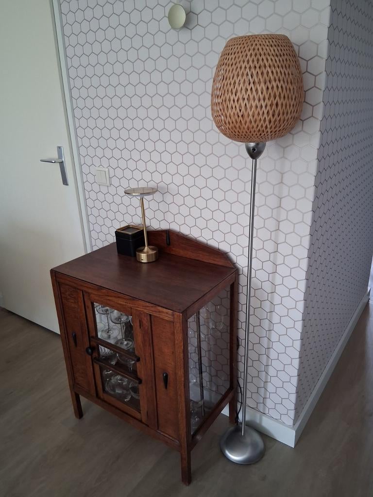 Ikea bamboe lamp, Ophalen of Verzenden, Zo goed als nieuw, Minder dan 100 cm