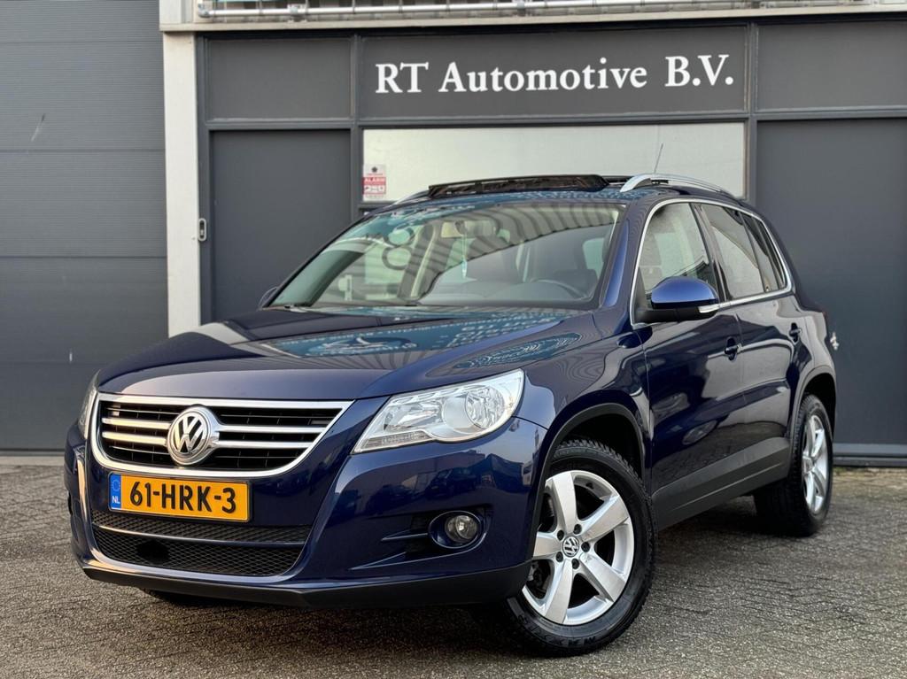 Volkswagen Tiguan 1.4 TSI 4Motion Pano / Leder APK 2-2027, Gebruikt, 4 cilinders, Blauw, Leder