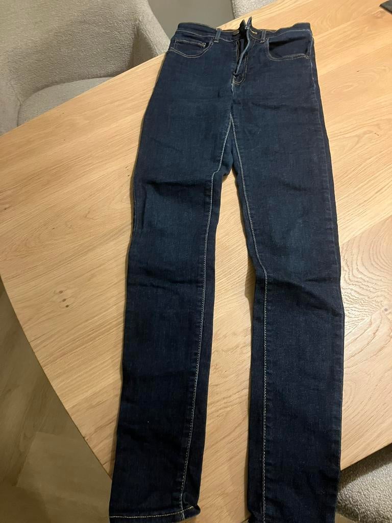 Levi's Mile High Super Skinny jeans W27, Ophalen, Zo goed als nieuw, Blauw, W27 (confectie 34) of kleiner