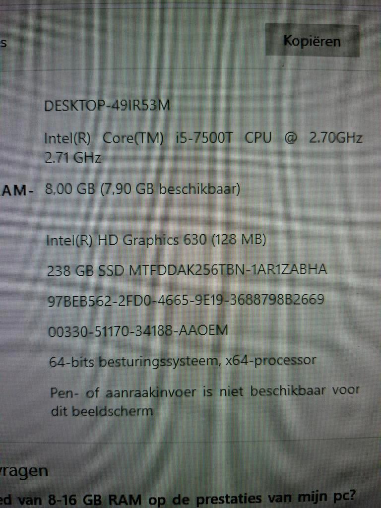 HP ProDesk Mini PC met monitor, muis en toetsenbord, Gebruikt, Met monitor, Ophalen of Verzenden, SSD
