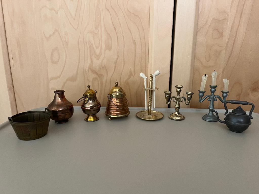 Koperen en tinnen miniaturen, Antiek en Kunst, Verzenden