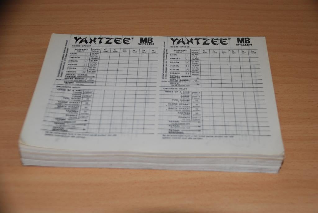 Yahtzee blok.                Dubbelbreed., Ophalen of Verzenden, Nieuw
